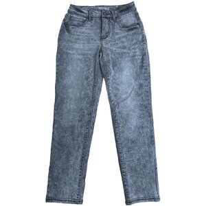 Womens Falls Creek Grey Acid Wash Jeans Size 4 Cotton/Polyester/Spandex Blend